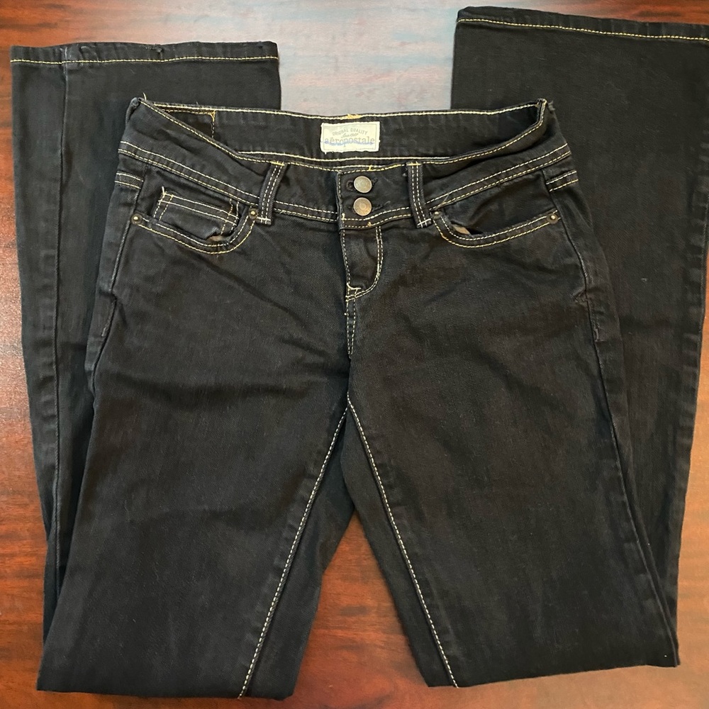 Aeropostale Size 0 Bootcut Women’s Jeans Black NWOT